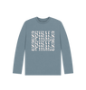 Stone Blue Printed Kids T-Shirt