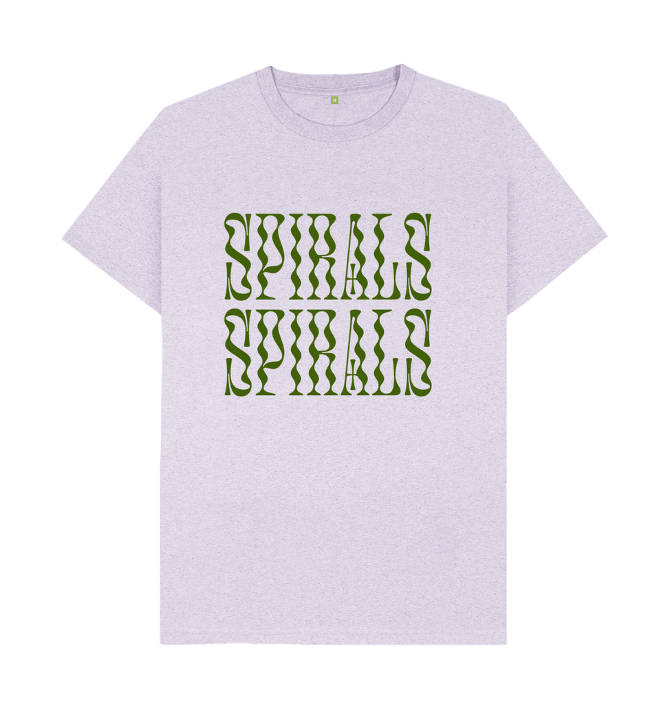 Light Purple Spirals lilac tee